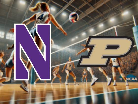 Northwestern Wildcats at Purdue Boilermakers Women's Volleyball